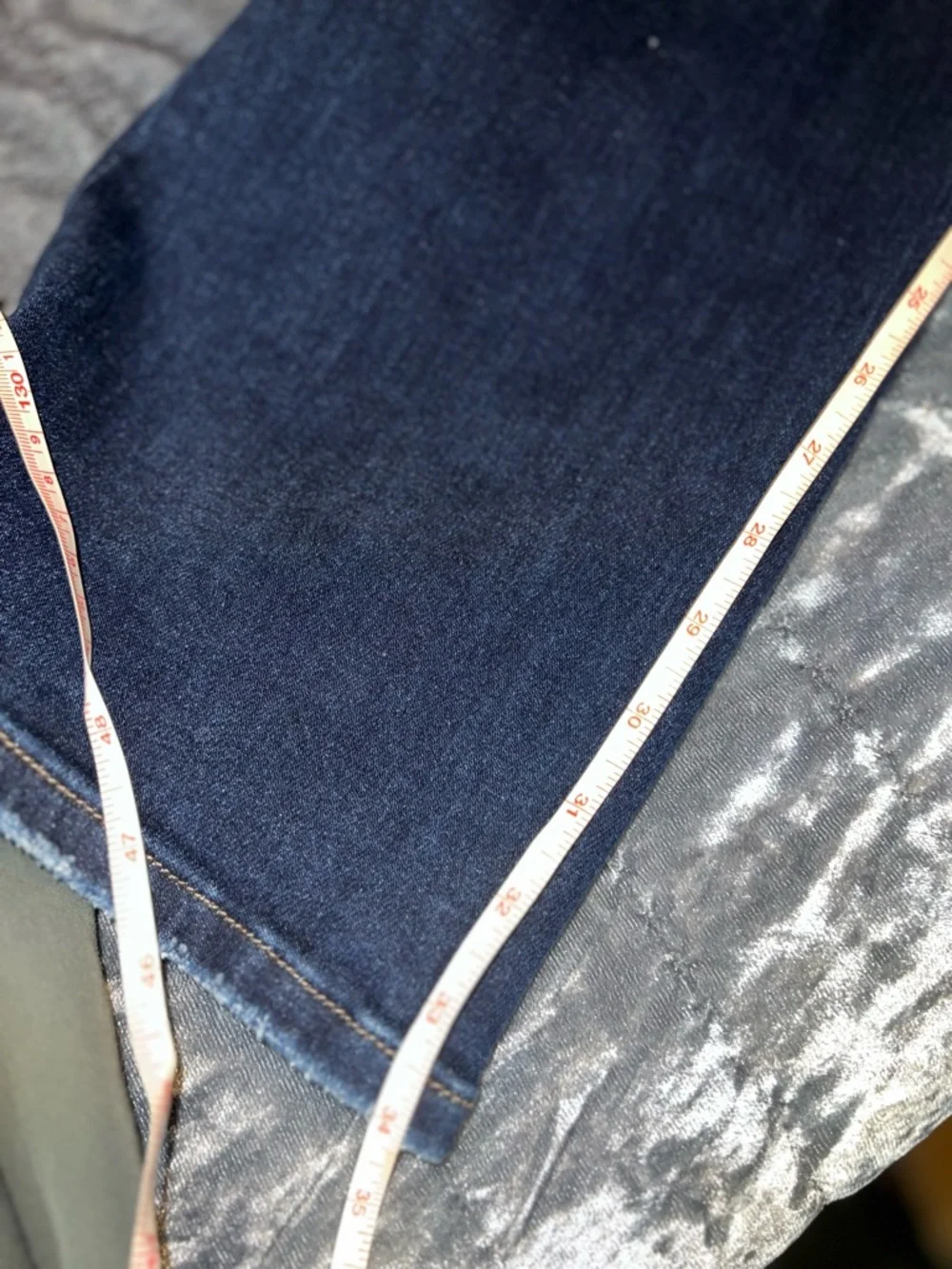 Women’s Dark Blue Boot Cut Jeans - Classic Flare - Picture 7 of 7